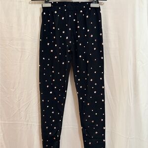 GAP Kids Star Pattern Leggings - Black leggings with rose gold stars